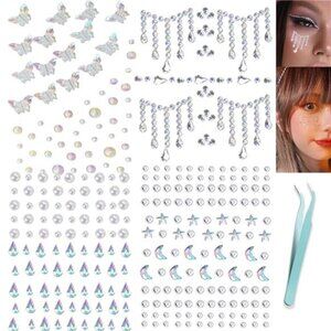 Face Gems, Face Jewels Hair Gems Stickers, Self Adhesive